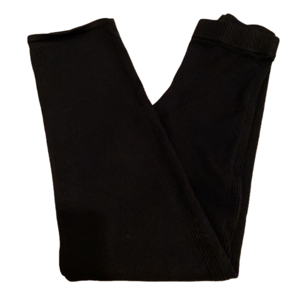 Good American black sweater pants . Size L (3)